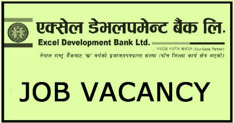 Excel Development Bank Vacancy